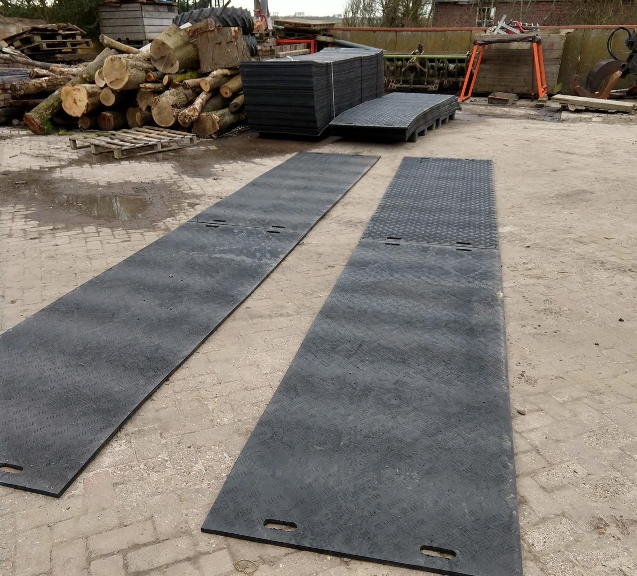 Kunstof rijplaten 3x1 m