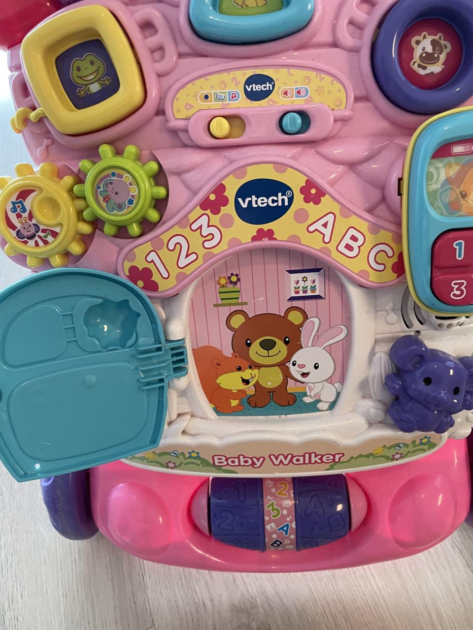 Vtech loopwagen roze