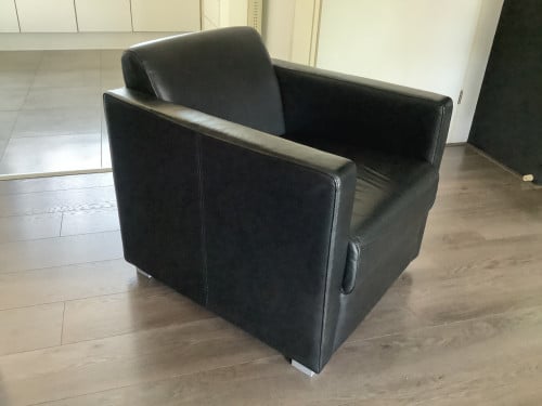 Montel lederen stoel / fauteuil