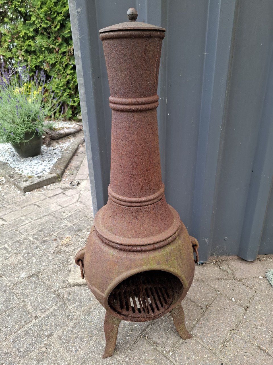 Gietijzeren terrashaard