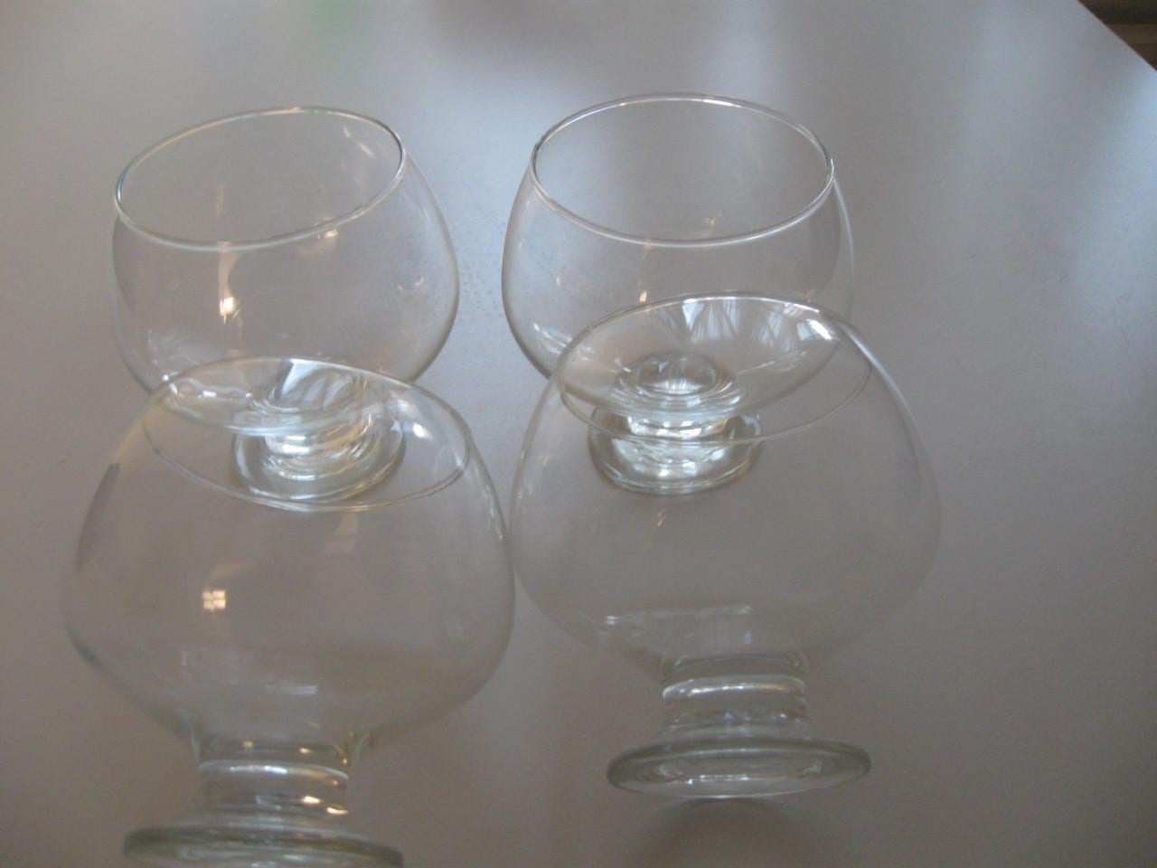 4 Glazen voor fruit of ijs