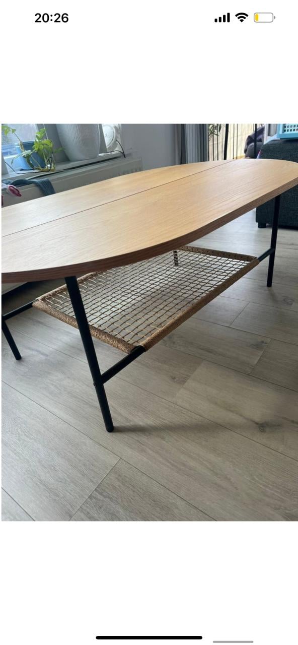 Salon tafel jysk groot ovaal