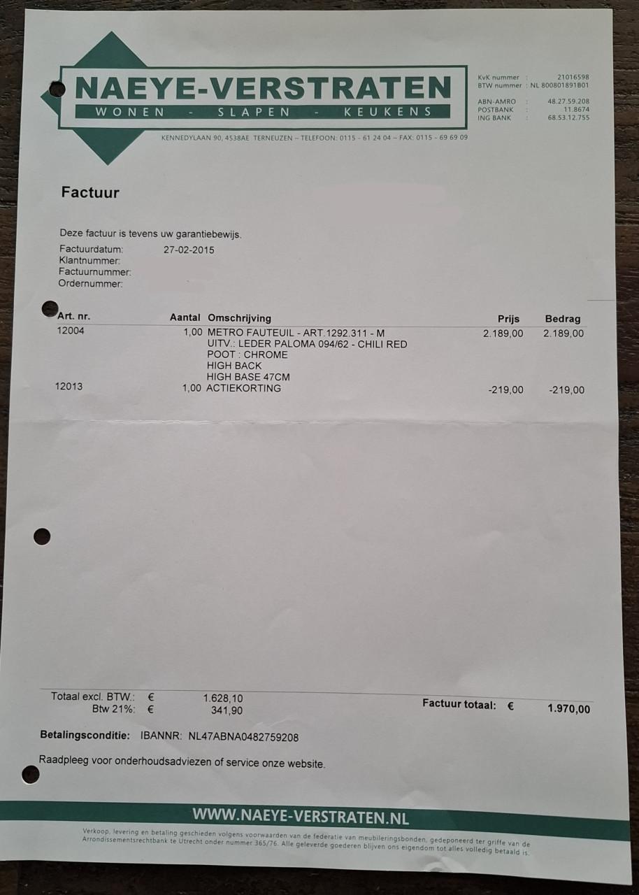 Stressless relax fauteuil Chili rood