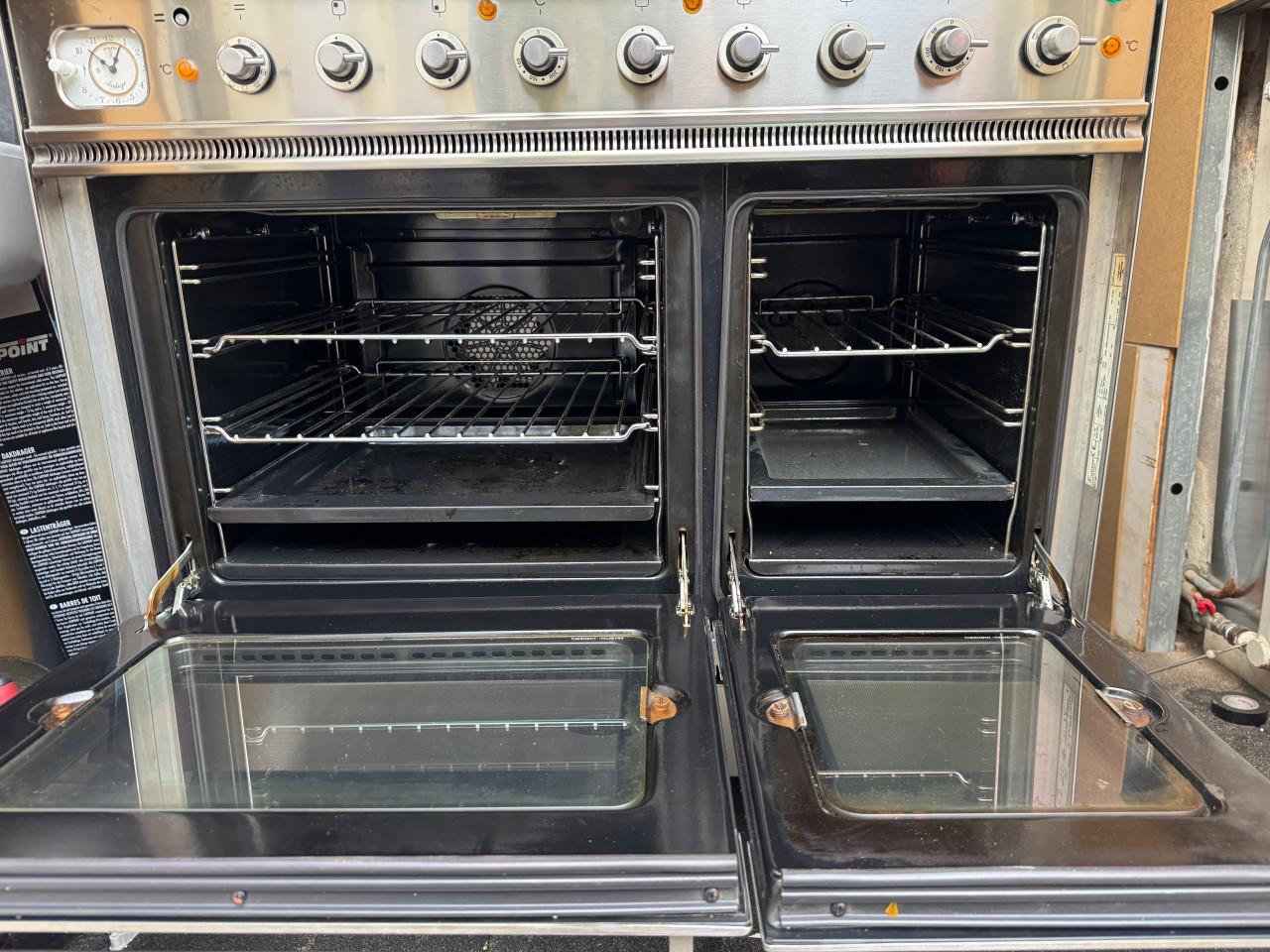 Boretti RVS gasfornuis met dubbele oven