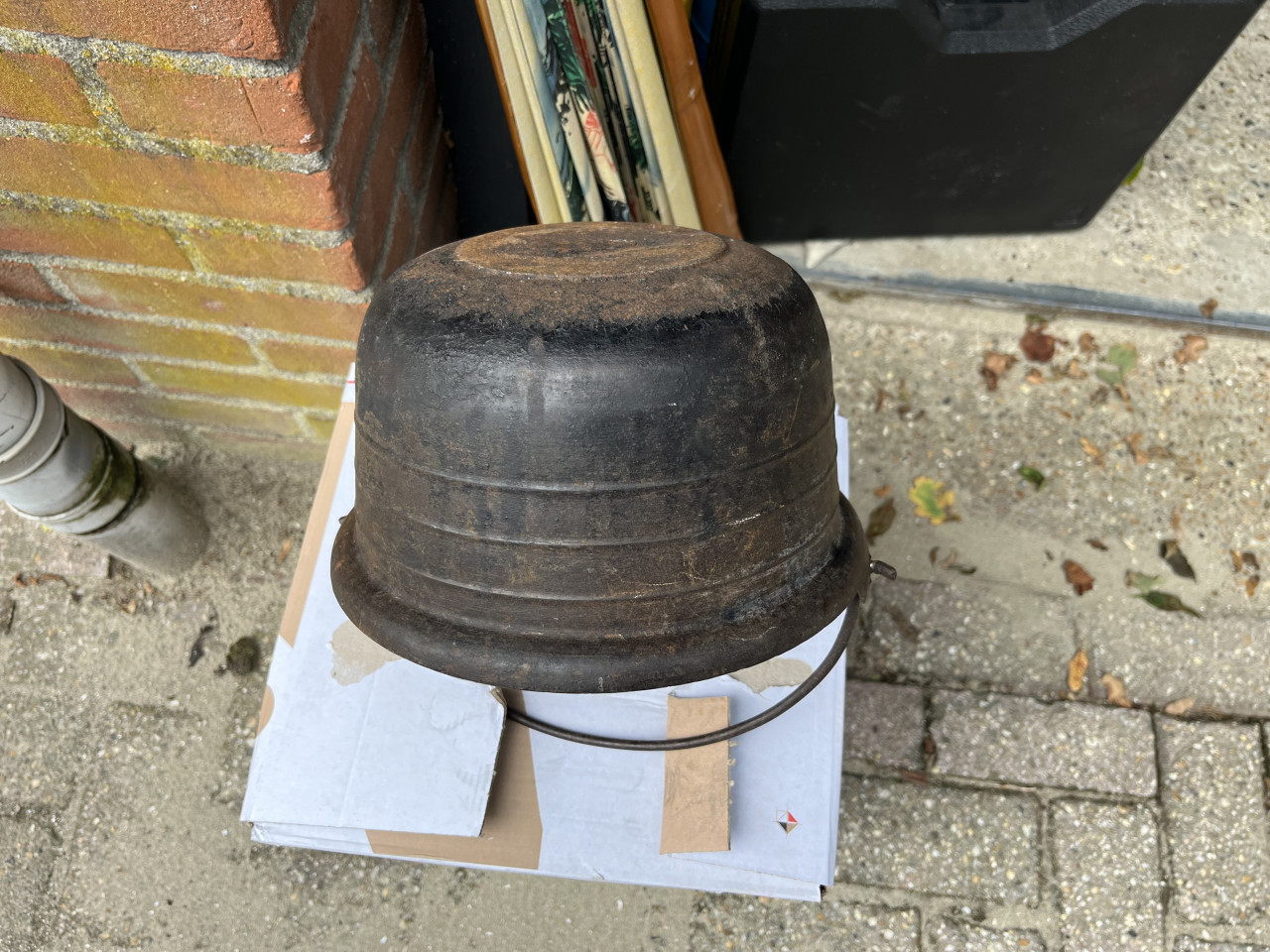 Gietijzeren braadpan Antiek