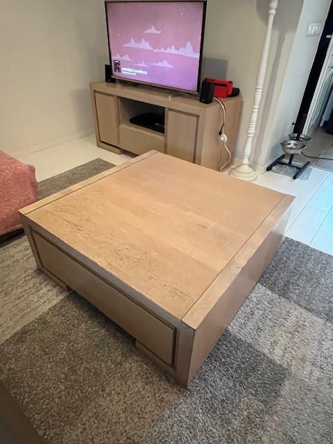 Salontafel en tv-meubelset (gaat samen weg, gratis!) - zelf ophalen