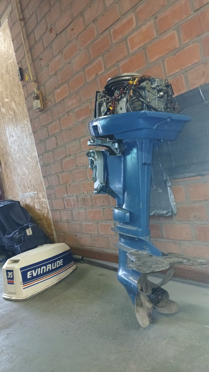 35pk evinrude kortstaart electric commercial