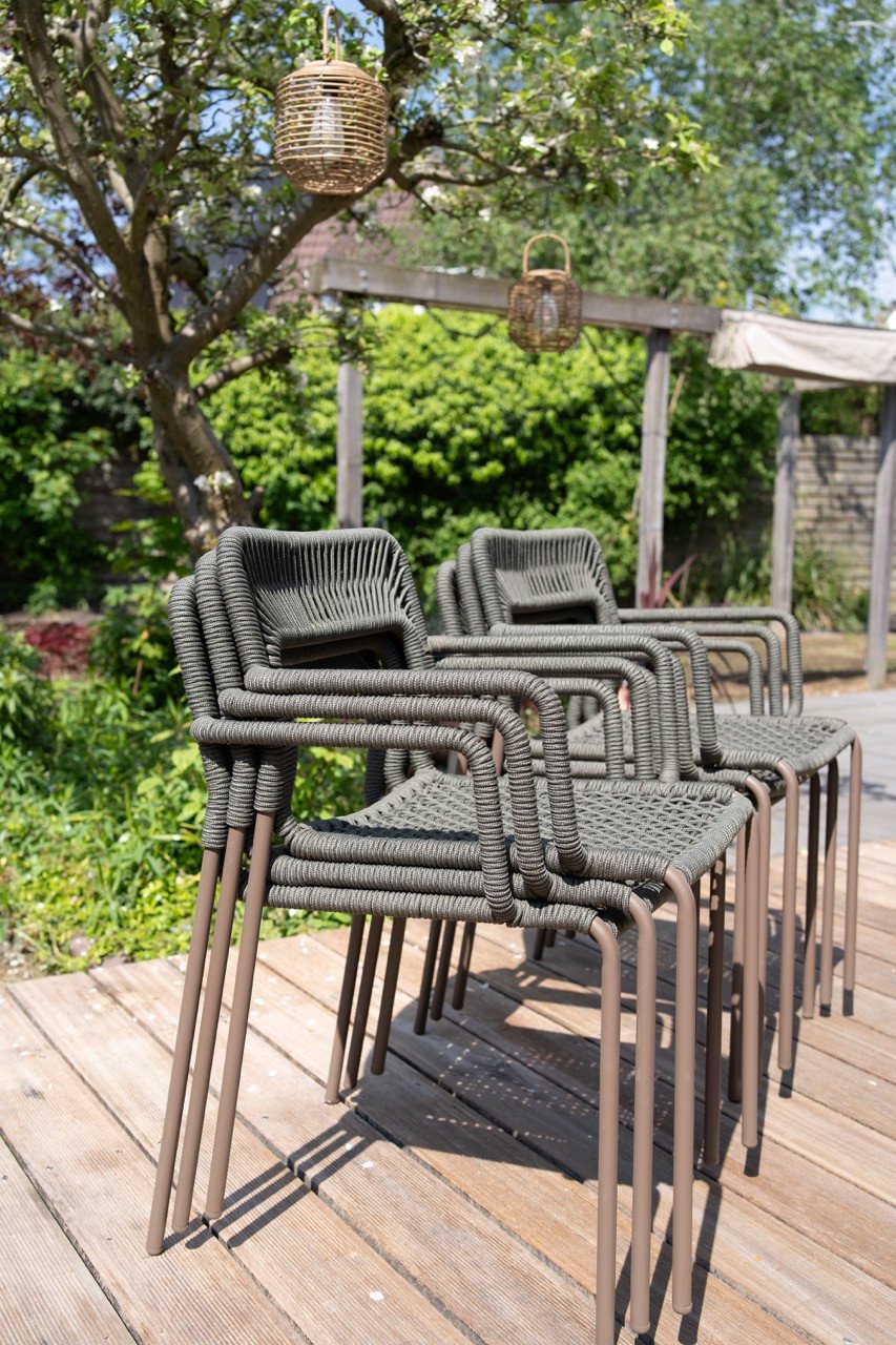 NIEUW 6x Cailin Kave Home tuinstoelen - groen