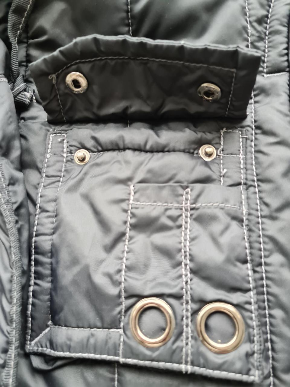 Zwarte gewateerde dikke puffer jas met capuchon van Fishbone  Maat XXL