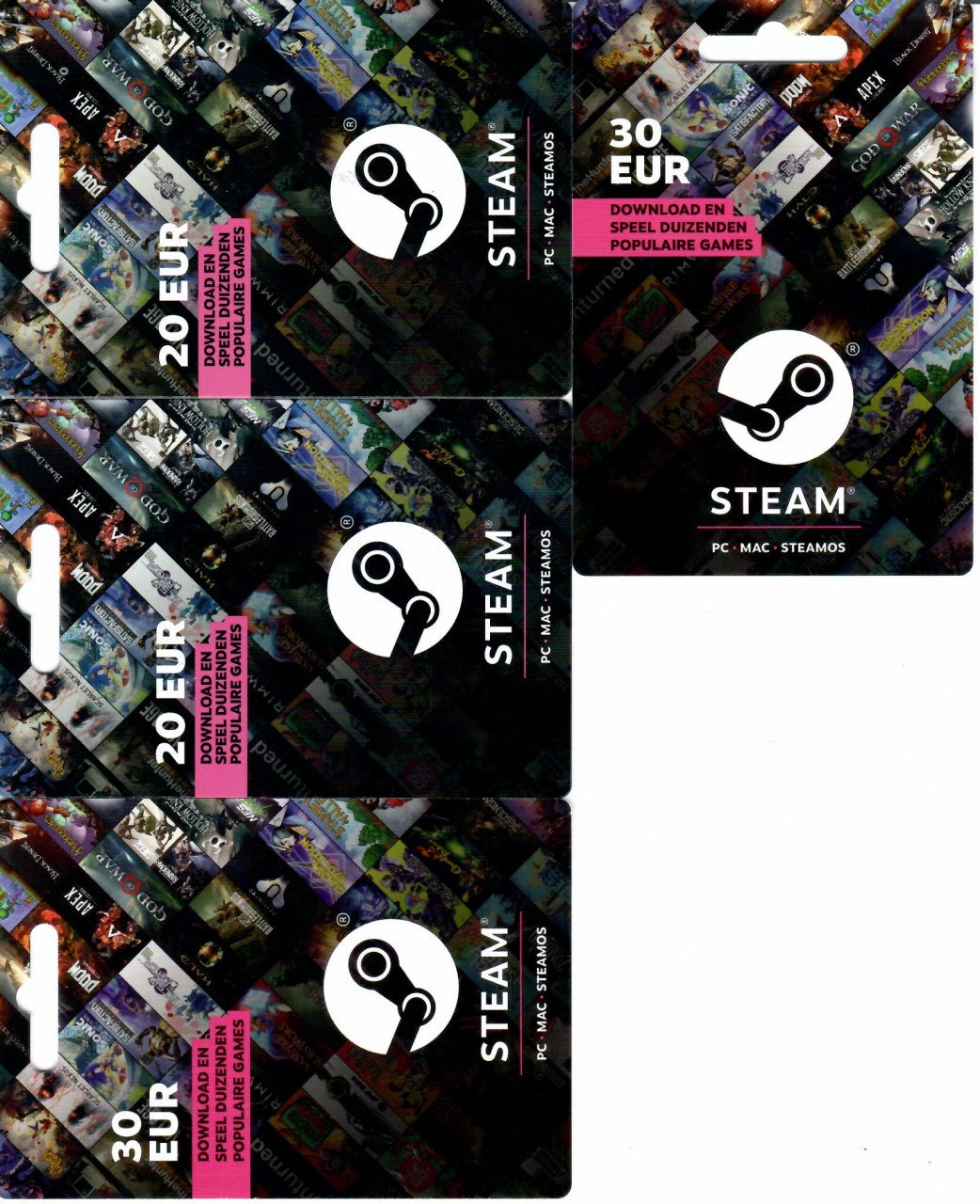 Steam kado kaarten verkeerd gekocht