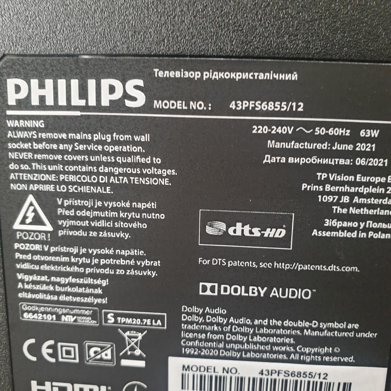 Philips Smart TV 2021 43 inch