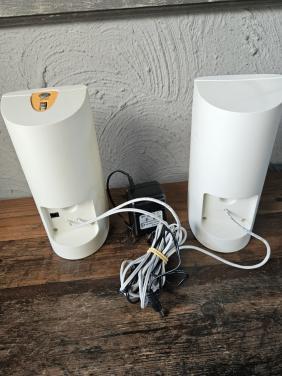 Vintage Philips 2.0 Luidsprekerset - Wit/Oranje zgan nog