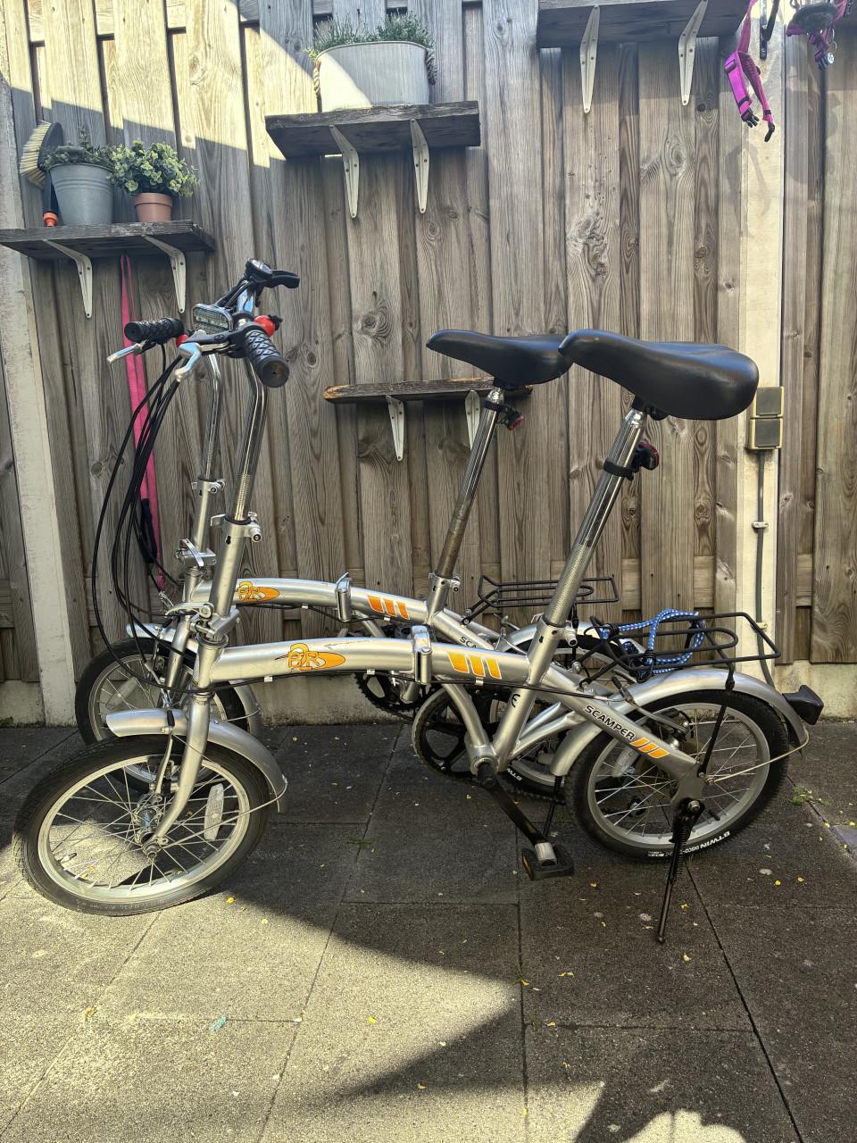 Te koop 2 vouwfietsen