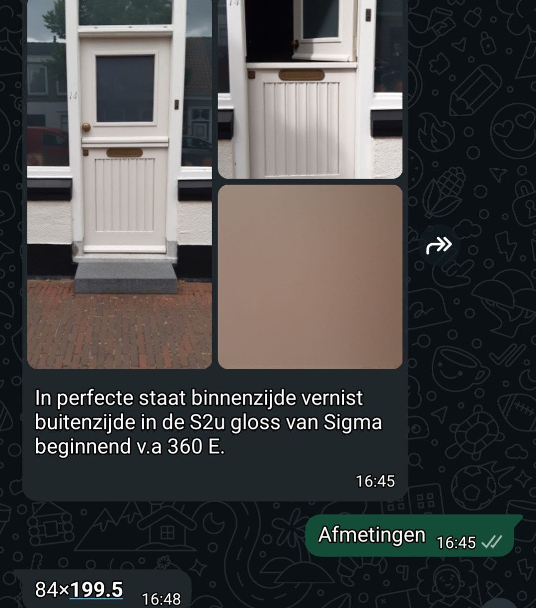 Prachtig teak houten voordeur