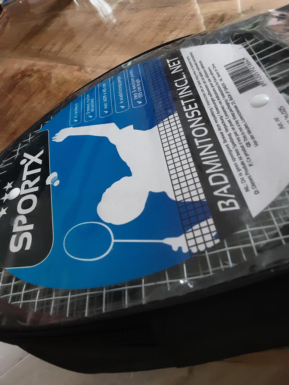 Tennis set 4rackets en net nieuw in verpakking