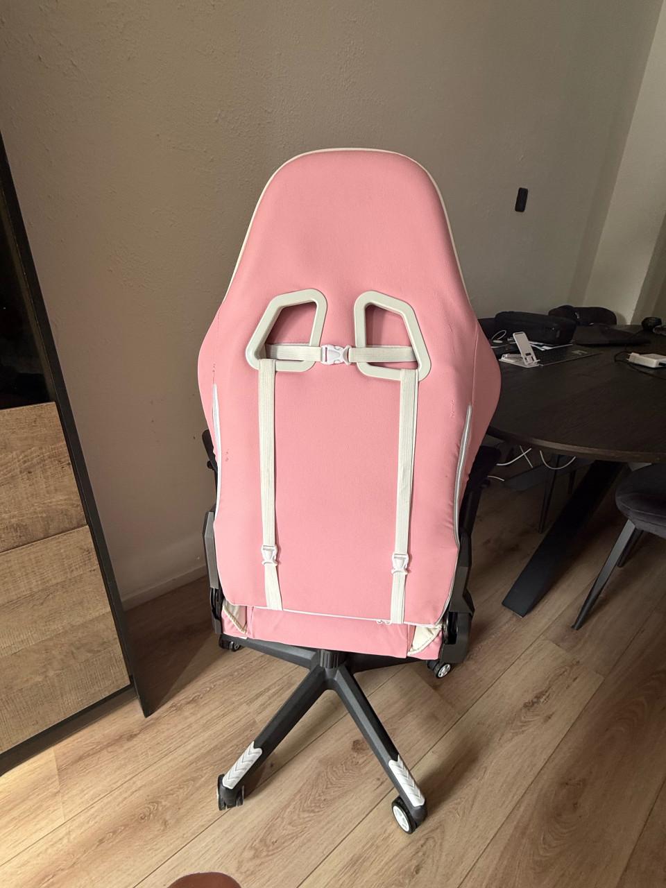 Roze gamestoel