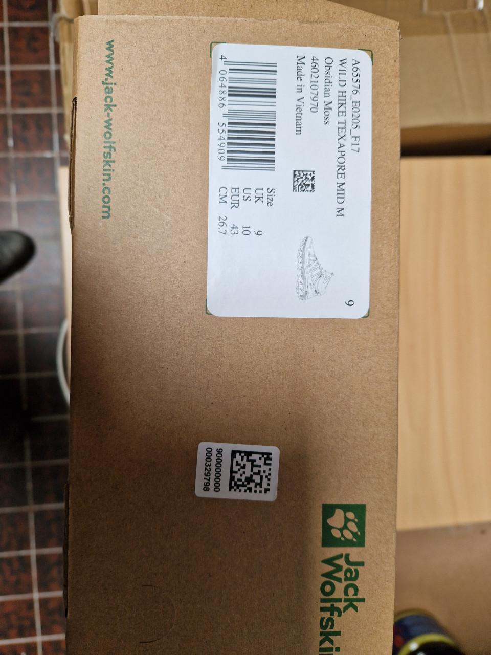 Jack Wolfskin  wandelschoenen  maat 43 NIEUW