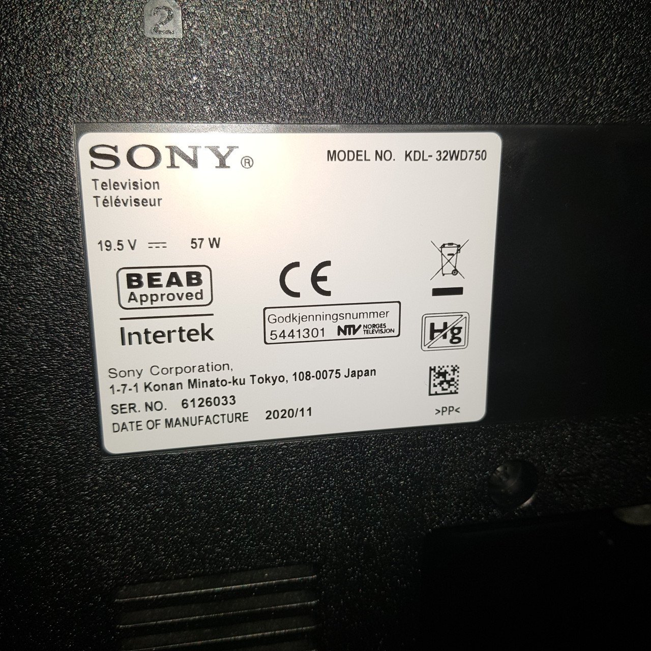 Nette Sony tv 32 inch