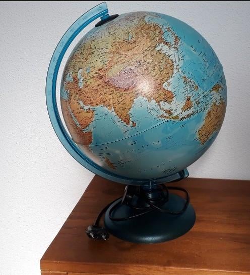 Wereldbol lamp