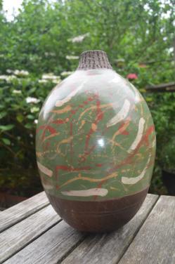 Prachtige Peruaanse pot, aardewerk. (1)