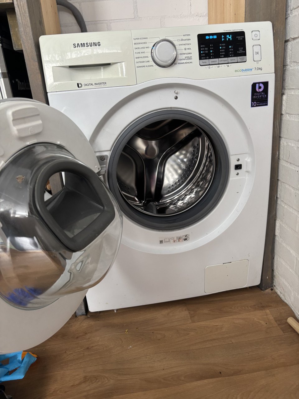 Samsung eco bubble wasmachine digital inverter 7 kilo