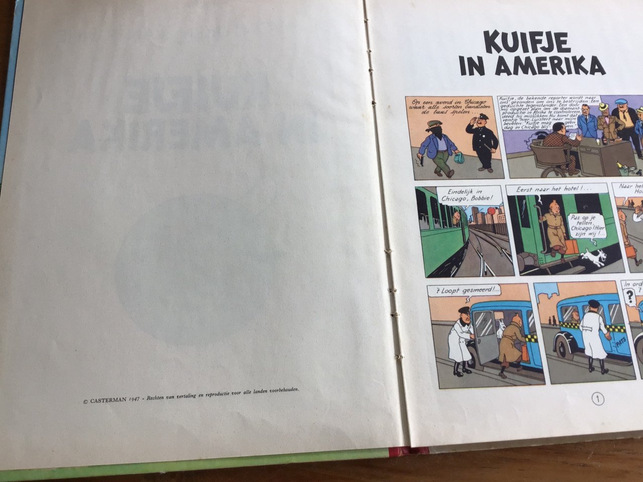2 stripboeken van Kuifje uit 1947 en 1956