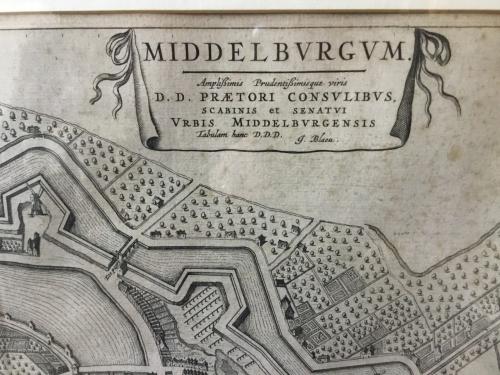 Gravure / prent “MIDDELBURGUM” 1649