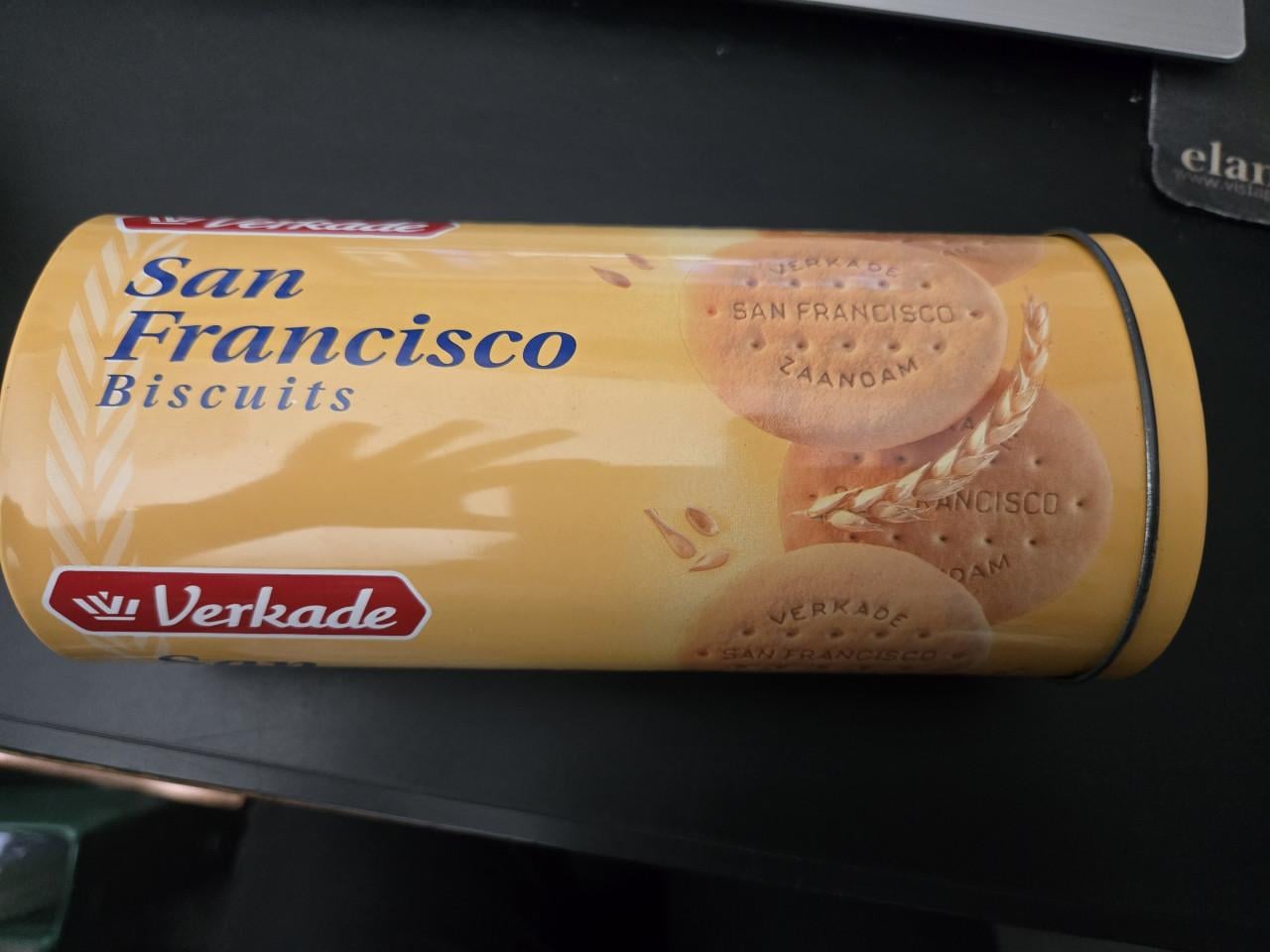 Verkade San Francisco koekblik,   iconische ovale vorm. 20cm