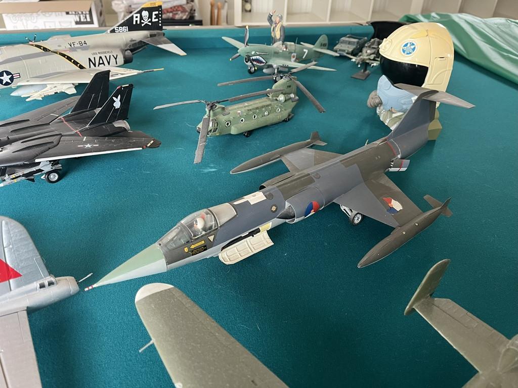 Verzameling vliegtuigmodellen