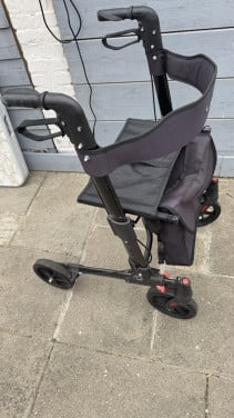 Rollator dubbel vouwen