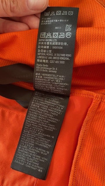 Rapha | Men's Pro Team Training Jersey Dark Orange Navy | L