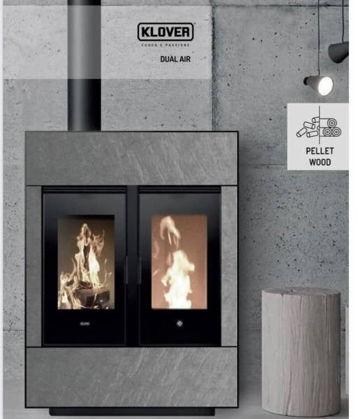 Hybride kachels voor hout en pellets