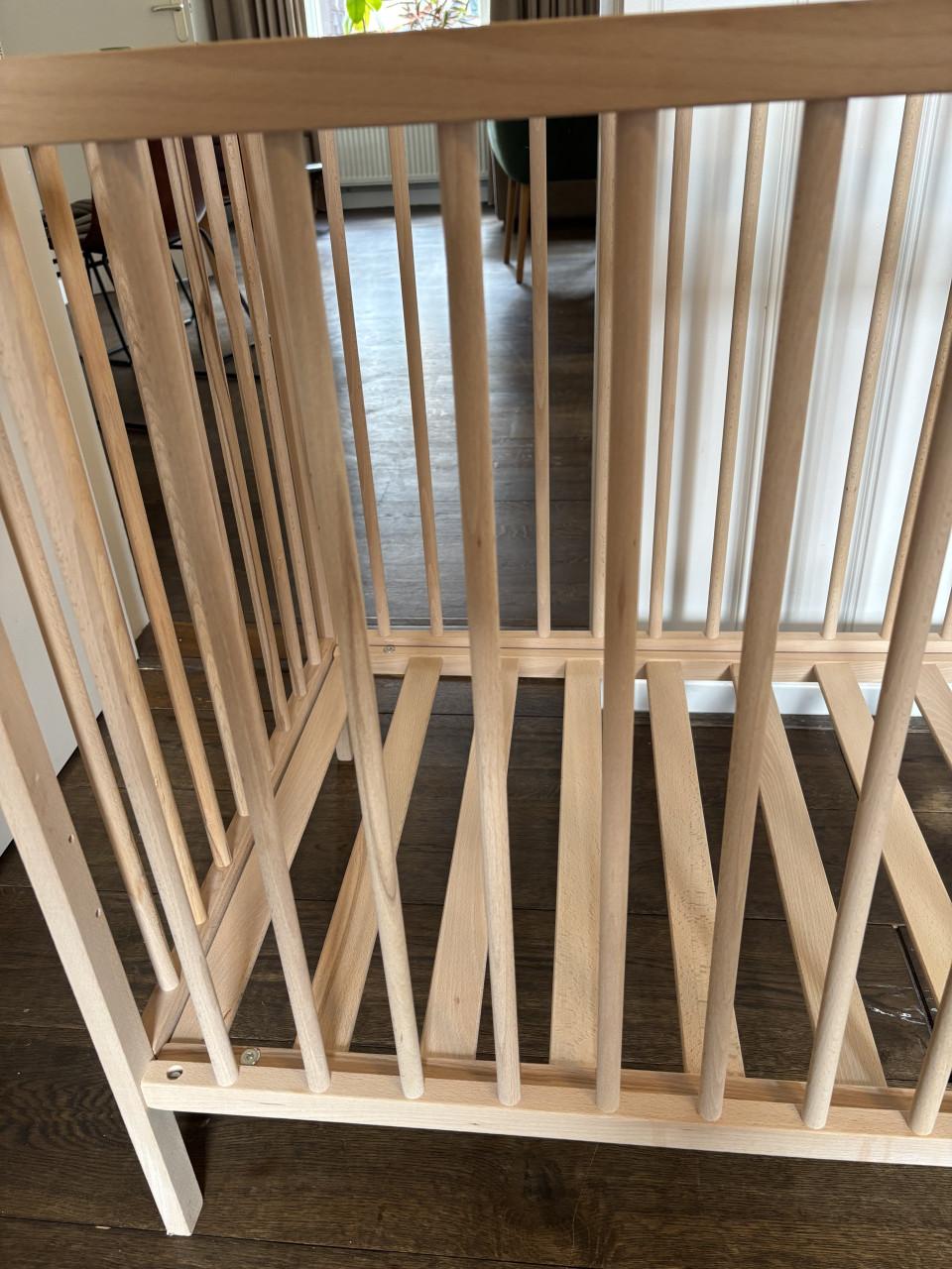 Ikea Babybedje, beuken, 60x120 cm