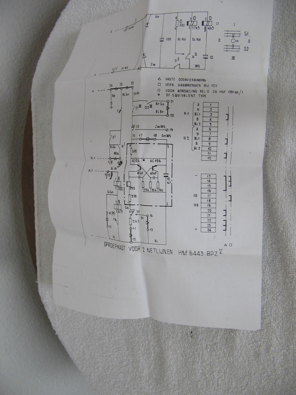 Oproepkast Twee netlijnen Htf 64443.