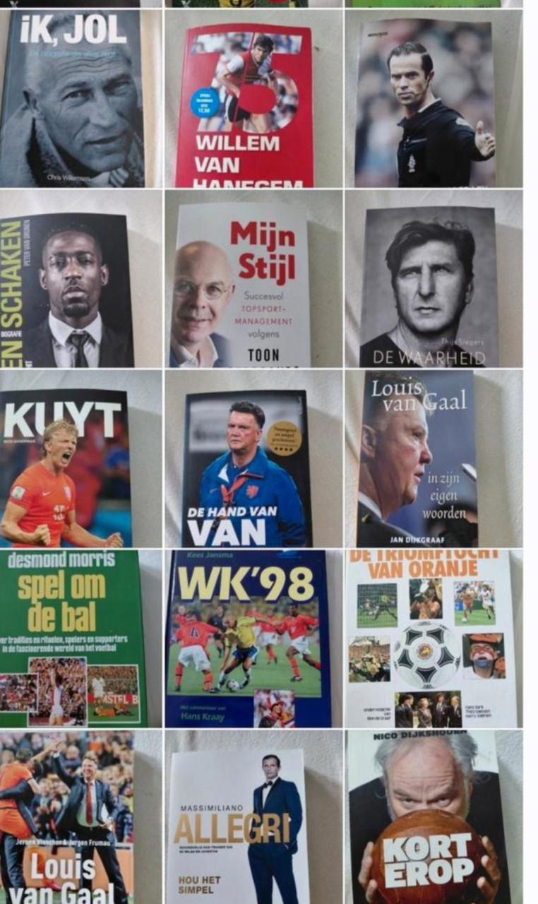 Sportboeken 62 stuks( zoek uit of in 1 koop)
