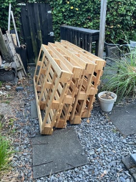 Pallets voor bed 90x200