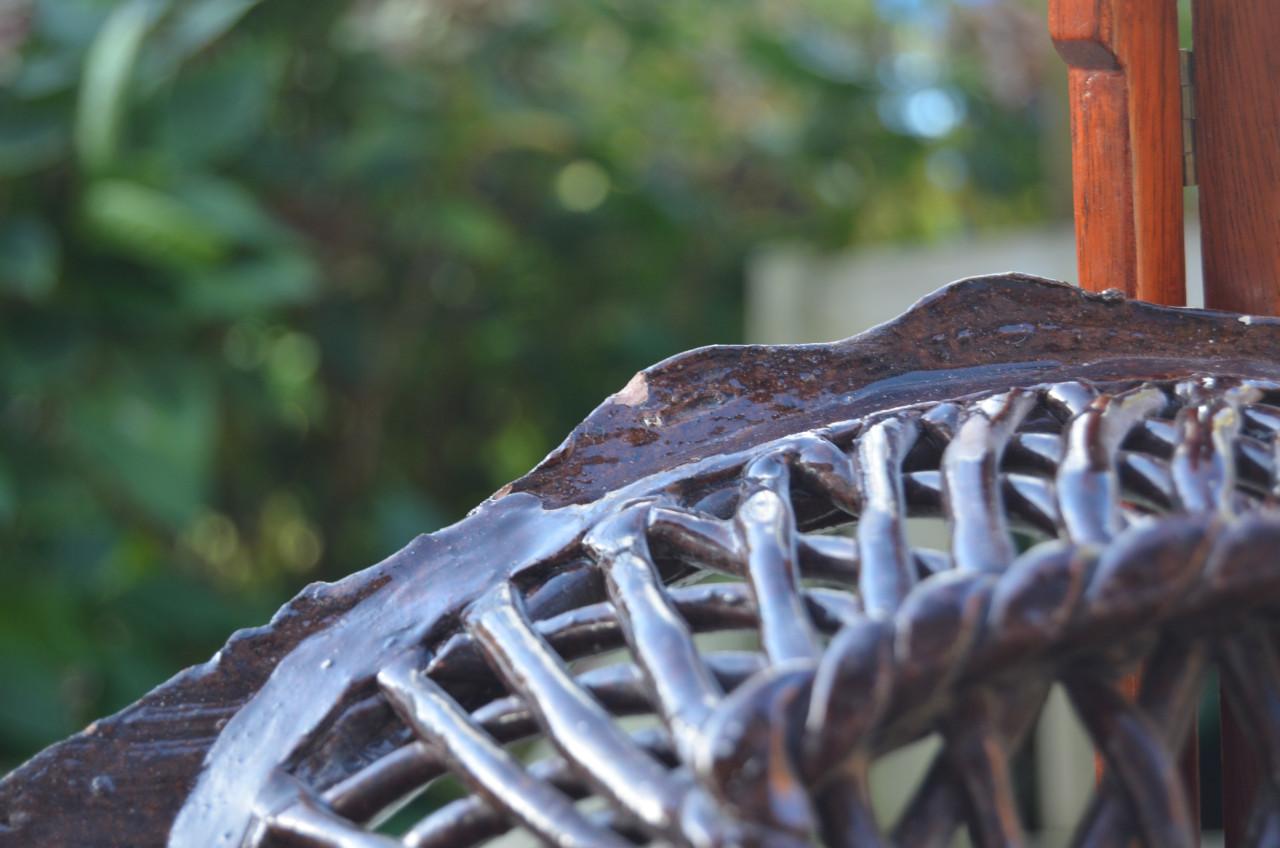 19e Eeuwse aardewerk broodmand