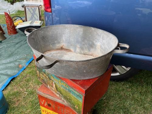 Zinken Zaaibak, antiek gereedschap