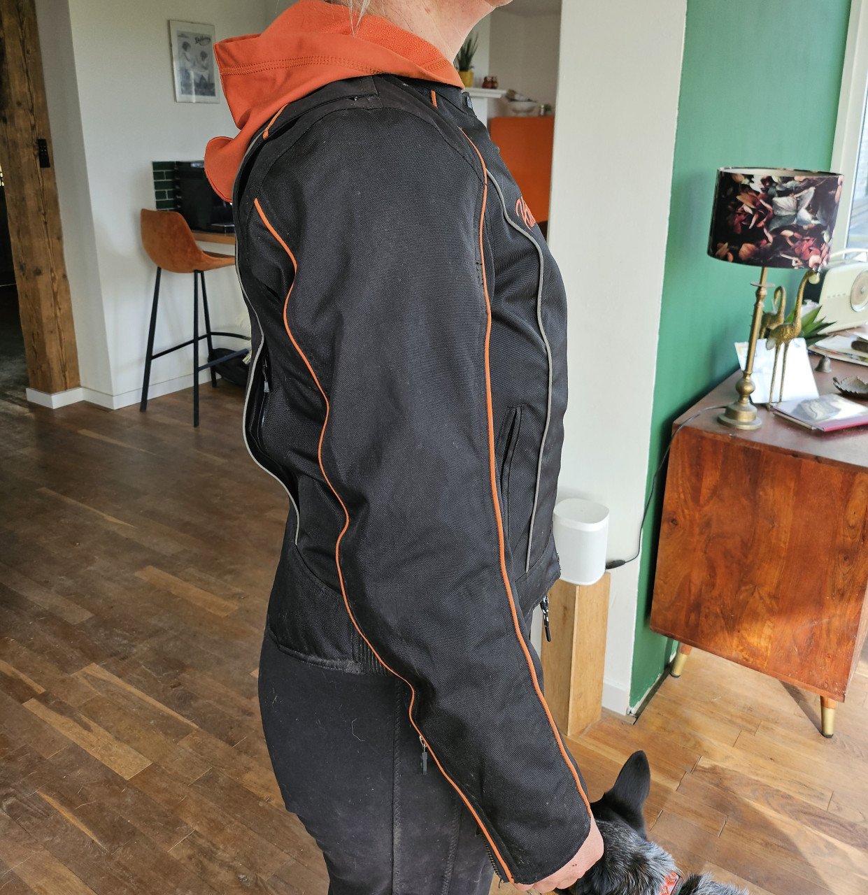 Motorjas  en handschoenen dames Harley Davidson