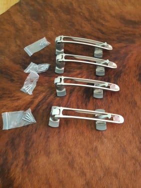 4x Kierstandhouder deur M4 nikkel