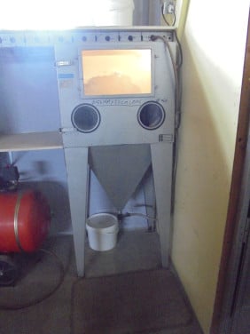 Straalkast 250 ltr