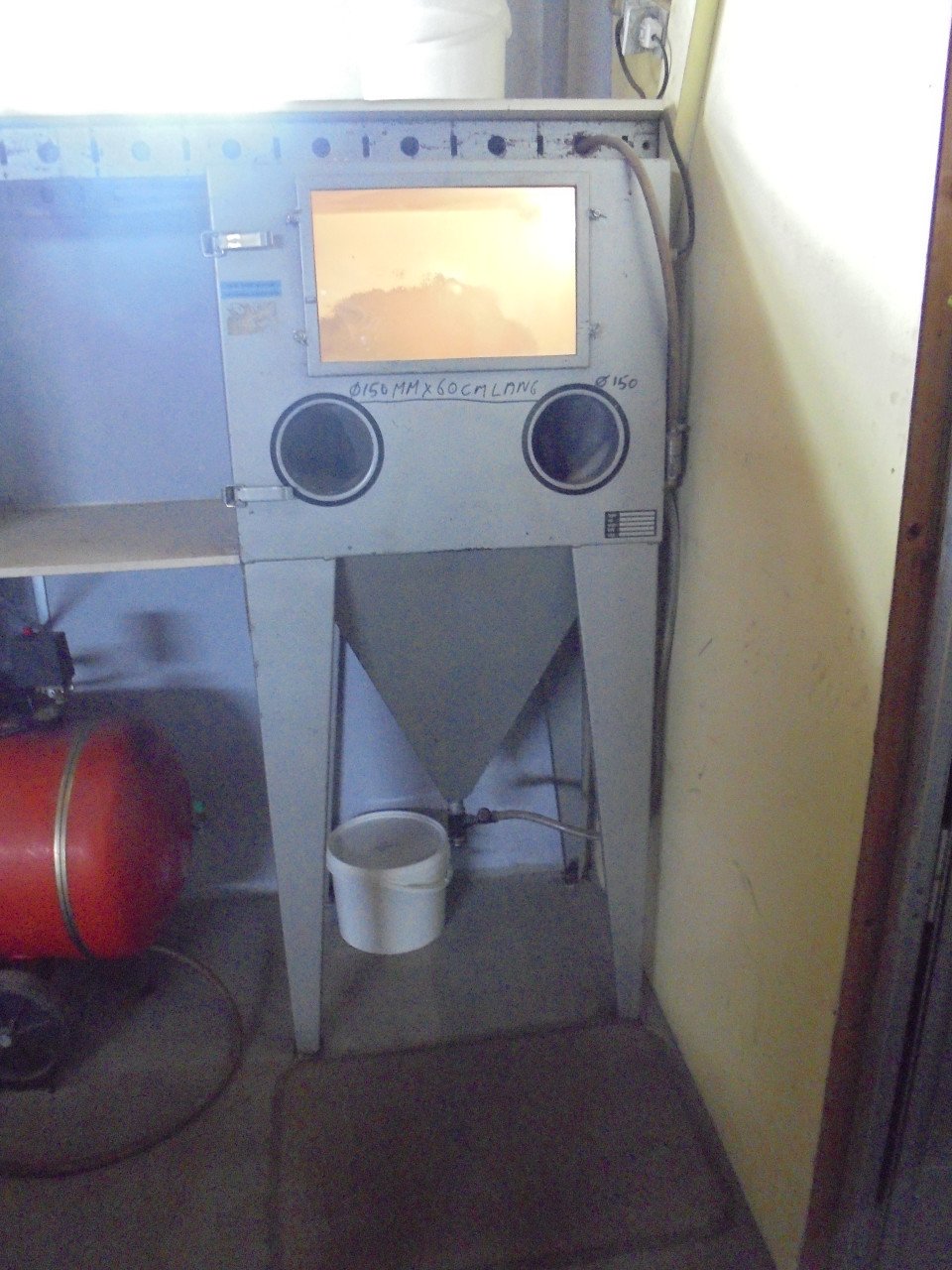 Straalkast 250 ltr