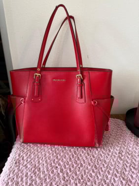 Rode Michael Kors handtas