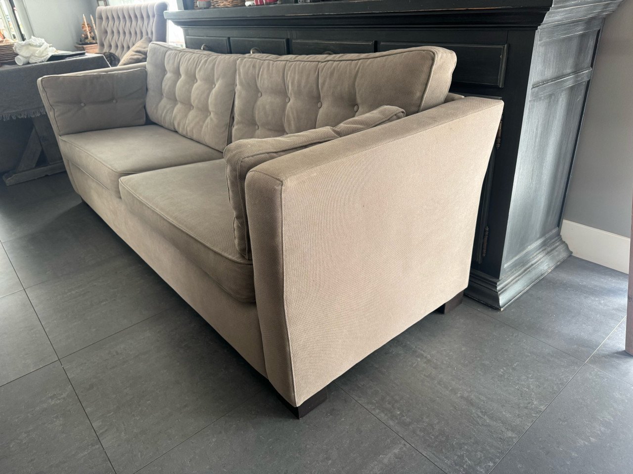 Landelijke bank taupe