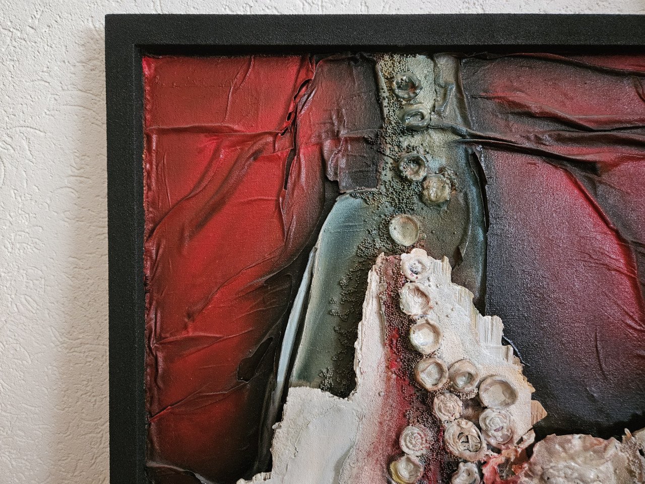 Kunstwerk 65x65 cm.