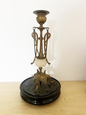 2 antieke kandelaars