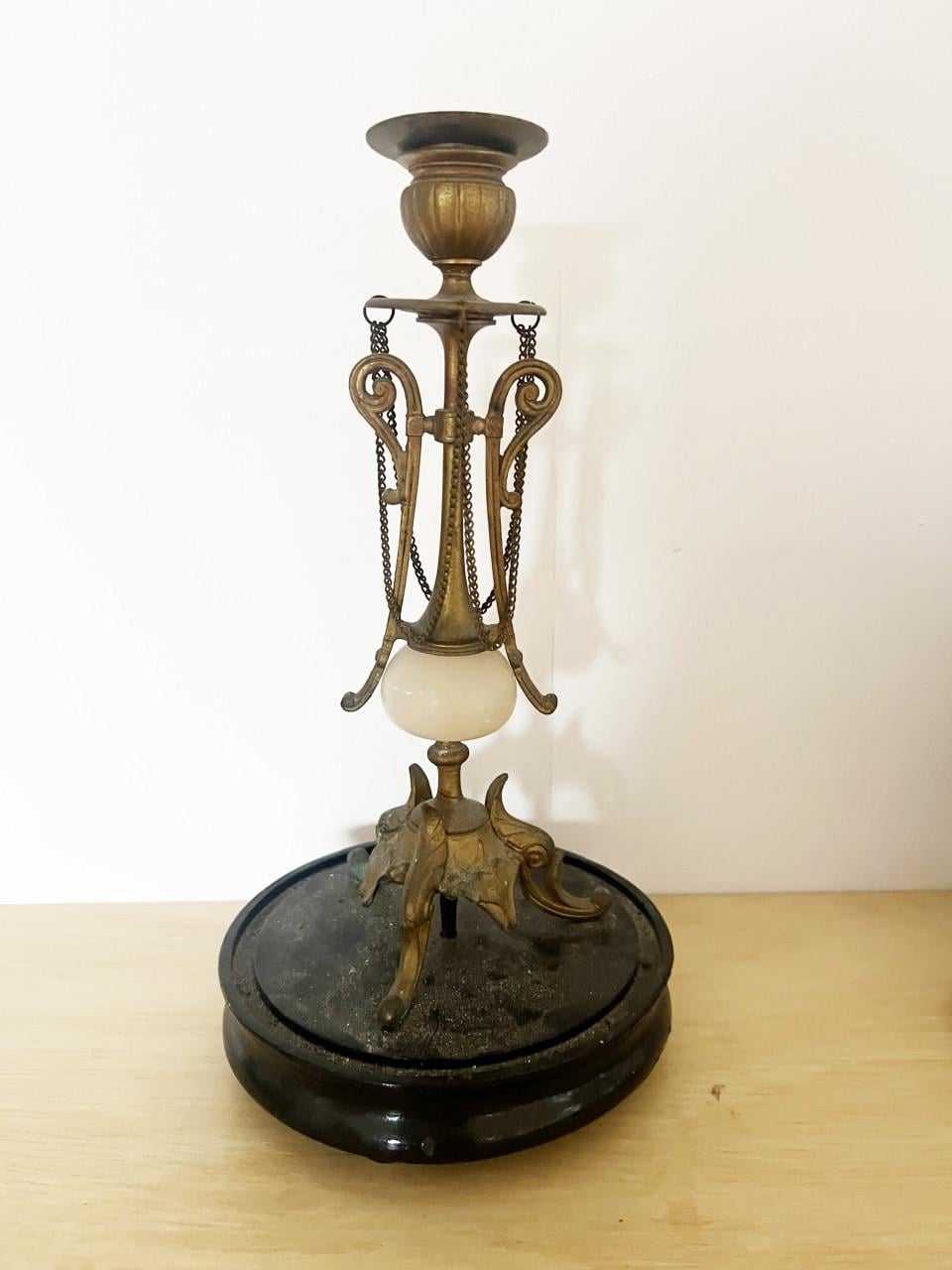 2 antieke kandelaars