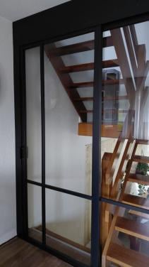 Nieuwe Zwarte deur, metaallook, industrieel