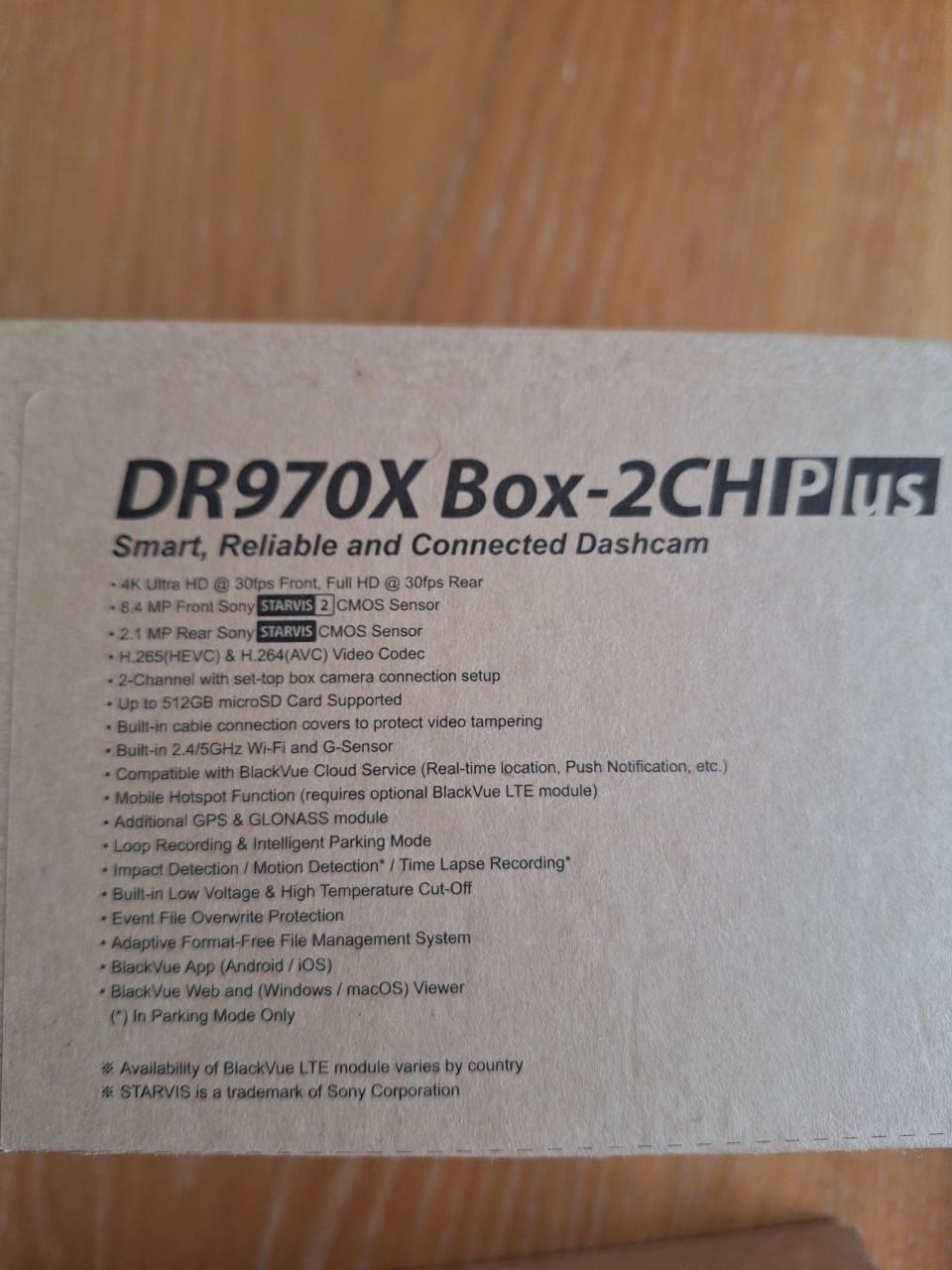 Blackvue DR970X 2CH Box Plus dashcam