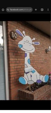 Geboortebord giraffe